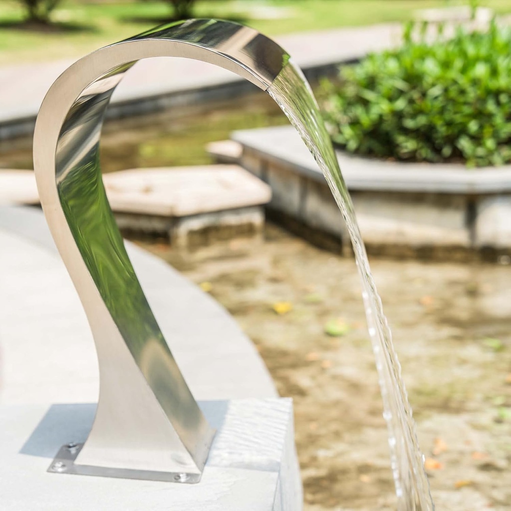 Cascada tipo Cobra de acero Inox 60 cm